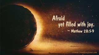 afraid yet filled with joy